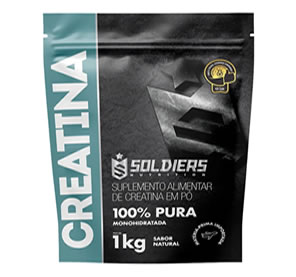 Creatina Suplemento Monohidratada em Pó 100% Pura Importada – Soldiers Nutrition