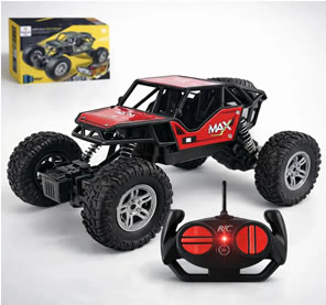 Carrinho Controle Remoto Recarregavel Rally Binquedo Jipe Max Carro Bateria Off Road Big Foot Estilo 4×4 Infantil Trilha LoveLaland