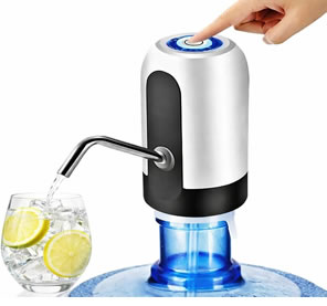 Bomba Elétrica para Galão de Água Universal Recarregável USB Automática de 5 a 20L