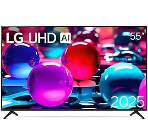 Smart TV LG UHD AI UA75 55 polegadas HDR10 Pro Processador α7 AI Ger 8 webOS 25