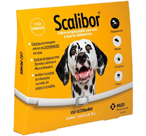 Scalibor® 25g – Coleira Antiparasitária contra mosquitos vetores da Leishmaniose – Cães porte grande 65cm – MSD Saúde Animal